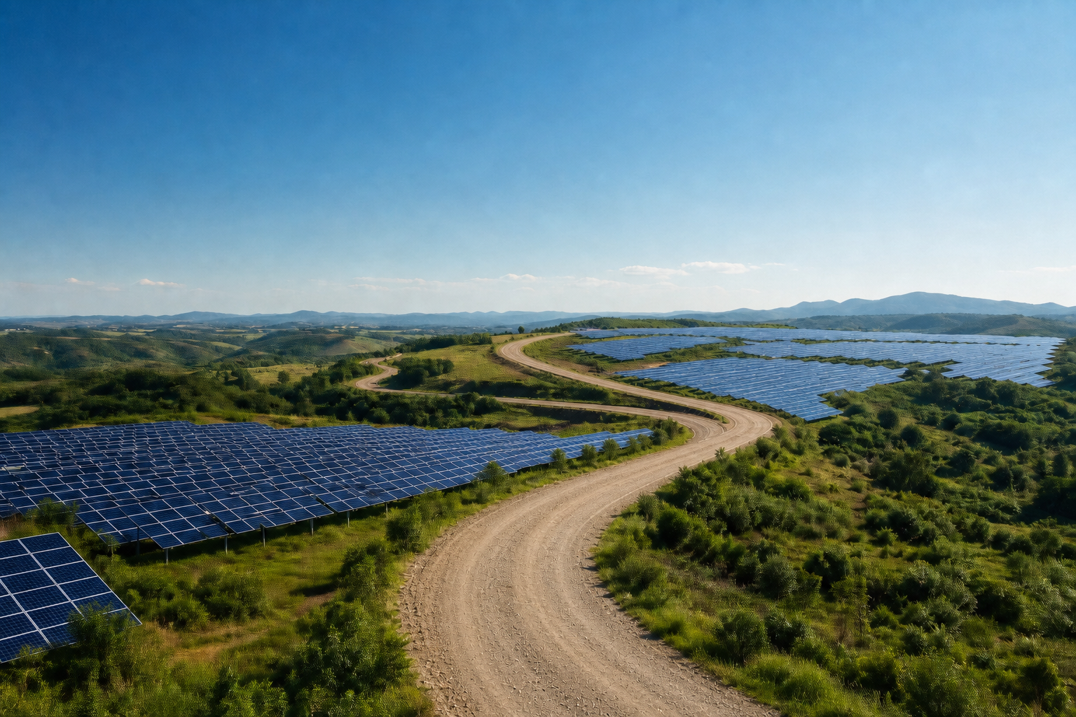 Unpaved Solar Access Roads