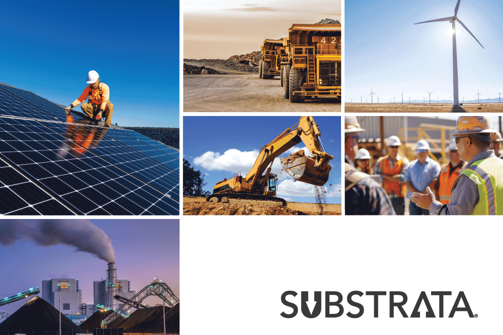 Collage of solar, mining, construction, wind, and other industries that use Perma-Zyme for soil stabilization