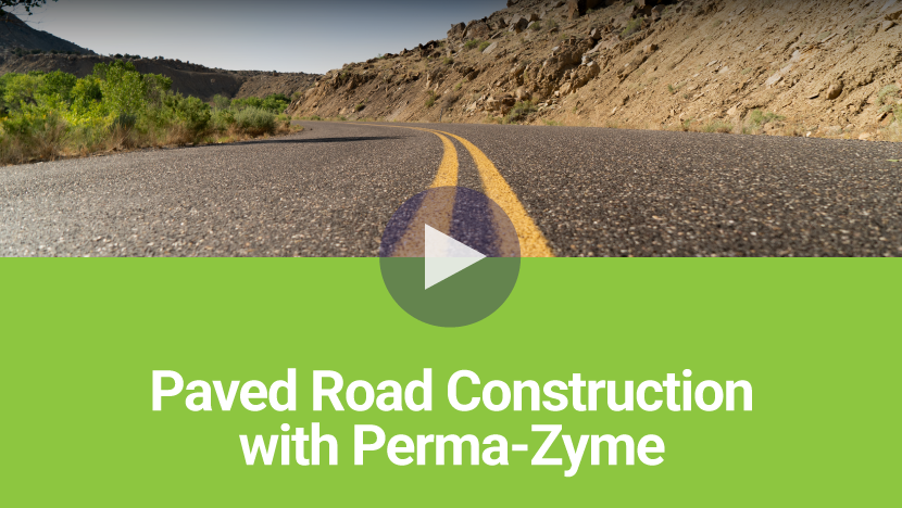 Paved Road Construction with Perma-Zyme