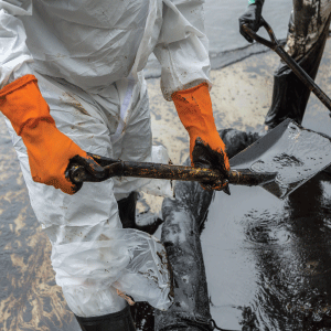 Cleanup crew remediating petroleum spill in need of Petra-Zyme