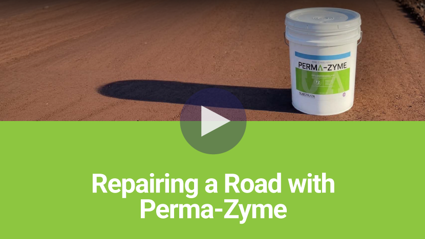 Repairing a Road with Perma-Zyme