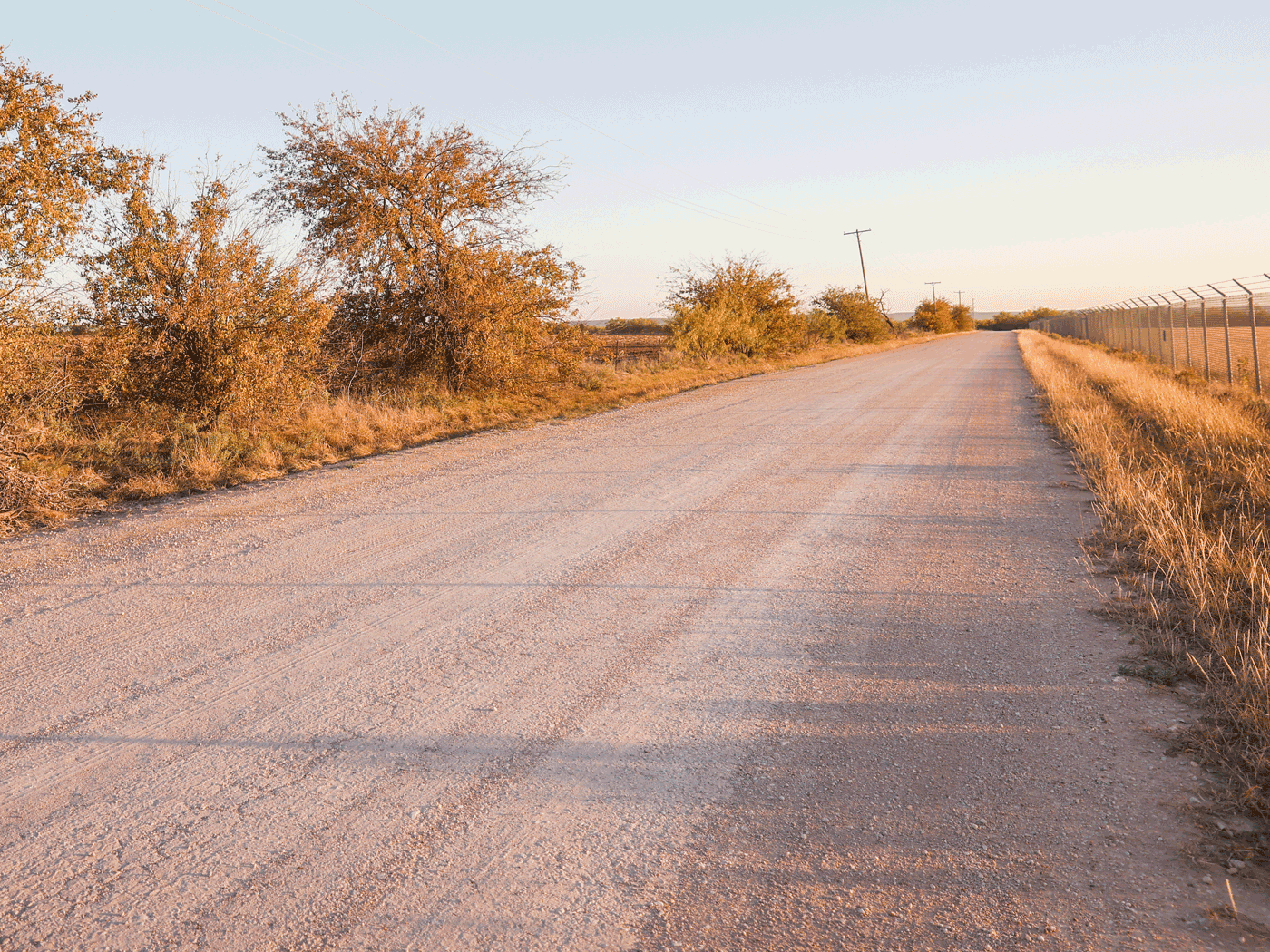 Alternate side view of Abilene road treated with Perma-Zyme