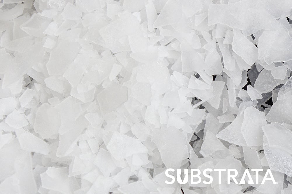 Magnesium chloride salt crystals