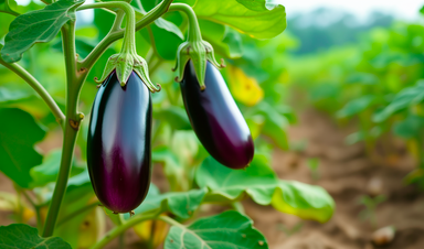 Ripe-Eggplant-on-the-Vine